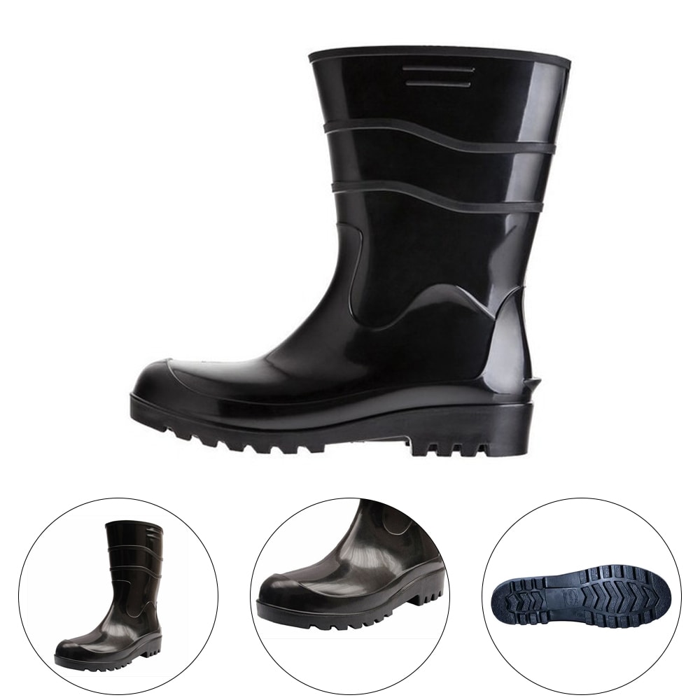 Bota store pvc preta