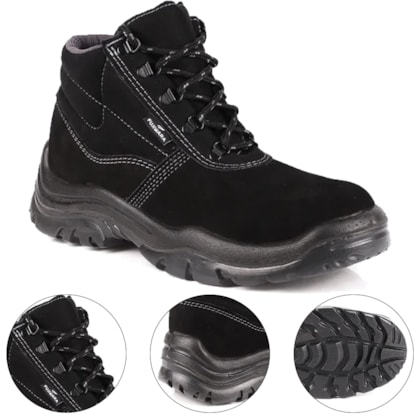 BOTA DE SEGURANÇA PRETA HXP 4090HXPN4400LG - FUJIWARA