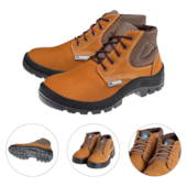 BOTA N° 41 NOBUCK CASTOR COM CADARCO BICO PLASTICO BIDENSIDADE 50B26CBBPCX - MARLUVAS