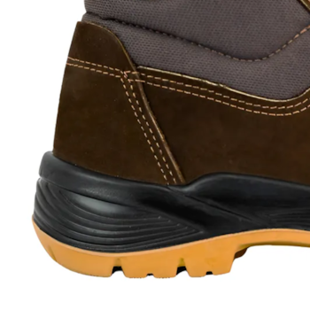 BOTA N° 42 NOBUCK CAFE COM CADARCO BICO PLASTICO PU BIDENSIDADE CA 49181 INFINITY CP094C - CRIVAL