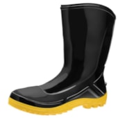 BOTA PVC SEM FORRO INTERNO PRETO E AMARELO - 110VFLEX-PRA VULCAFLEX BOTA PVC SEM FORRO INTERNO PRETO E AMARELO - 110VFLEX-PRA VULCAFLEX