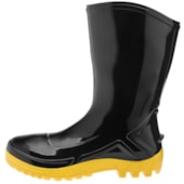 BOTA PVC SEM FORRO INTERNO PRETO E AMARELO - 110VFLEX-PRA VULCAFLEX BOTA PVC SEM FORRO INTERNO PRETO E AMARELO - 110VFLEX-PRA VULCAFLEX