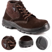 BOTINA MARROM DE AMARRAR COM BC PU-ID.BD-PT TL.MR 4087FHBN1602LG - FUJIWARA BOTINA MARROM DE AMARRAR COM BC PU-ID.BD-PT TL.MR 4087FHBN1602LG - FUJIWARA