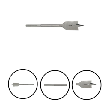 BROCA CHATA 1" P/ MADEIRA - 53,0044 ROCAST