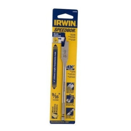 Broca Chata Para Madeira Irwin 6 X 9/16 - 14.2mm Iw14002