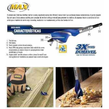 Broca Irwin Speedbor Max Wood 152mm - 6 X 5/8 Pol. Iw14329 Broca Irwin Speedbor Max Wood 152mm - 6 X 5/8 Pol. Iw14329