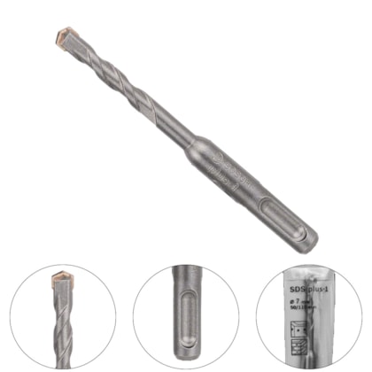 BROCA SDS PLUS-1 PARA CONCRETO 7X110MM - 2608680267 BOSCH BROCA SDS PLUS-1 PARA CONCRETO 7X110MM - 2608680267 BOSCH