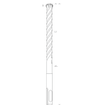 BROCA SDS PLUS-5X PARA CONCRETO 16 X 250 X 310MM - 2608833827 BOSCH