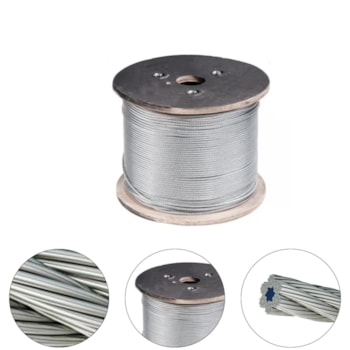 CABO AÇO CA9,50 FA 6x25F AF RD P EIPS PE MTS - CIMAF CABO AÇO CA9,50 FA 6x25F AF RD P EIPS PE MTS - CIMAF