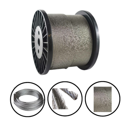 CABO AÇO GALVANIZADO AF G.6X19 5/16" - 999278 CARBOGRAFITE CABO AÇO GALVANIZADO AF G.6X19 5/16" - 999278 CARBOGRAFITE