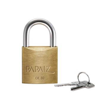 CADEADO 30MM LATÃO - 138070 PAPAIZ CADEADO 30MM LATÃO - 138070 PAPAIZ