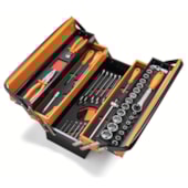 CAIXA DE FERRAMENTAS SANFONADA COM 5 GAVETAS COM 57 PCS - TRAMONTINA PRO CAIXA DE FERRAMENTAS SANFONADA COM 5 GAVETAS COM 57 PCS - TRAMONTINA PRO