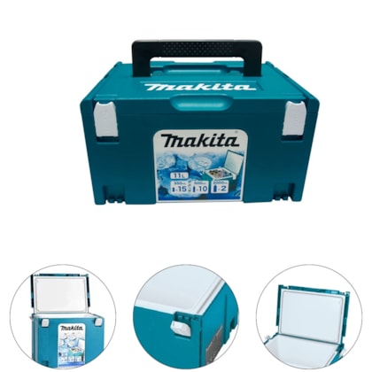 CAIXA TERMICA COOLER 11L 296 X 396 X 157MM - MAKITA CAIXA TERMICA COOLER 11L 296 X 396 X 157MM - MAKITA