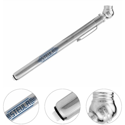 CALIBRADOR CANETA CROMADO 50 PSI BC 110-1 - STEULA CALIBRADOR CANETA CROMADO 50 PSI BC 110-1 - STEULA