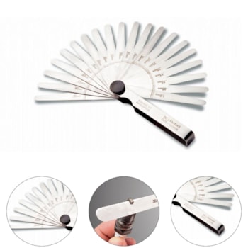 CALIBRADOR DE FOLGA 20 LÂMINAS 100MM - 66MTS STARRETT CALIBRADOR DE FOLGA 20 LÂMINAS 100MM - 66MTS STARRETT