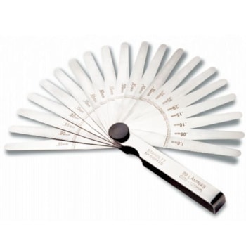CALIBRADOR DE FOLGA 20 LÂMINAS 100MM - 66MTS STARRETT CALIBRADOR DE FOLGA 20 LÂMINAS 100MM - 66MTS STARRETT