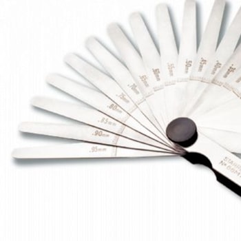 CALIBRADOR DE FOLGA 20 LÂMINAS 100MM - 66MTS STARRETT CALIBRADOR DE FOLGA 20 LÂMINAS 100MM - 66MTS STARRETT