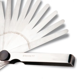 CALIBRADOR DE FOLGA 20 LÂMINAS 150MM - 0,05-1,00MM - STARRETT CALIBRADOR DE FOLGA 20 LÂMINAS 150MM - 0,05-1,00MM - STARRETT