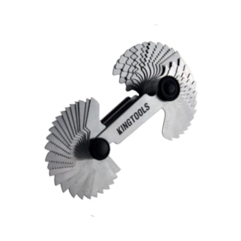 CALIBRADOR DE ROSCA COM 52 LÂMINAS 600.072 - KING TOOLS CALIBRADOR DE ROSCA COM 52 LÂMINAS 600.072 - KING TOOLS