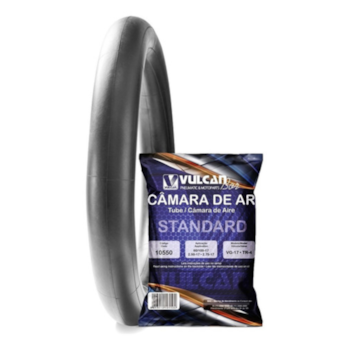 CÂMARA AR ARO 17 2.75-17 MOTO C100 VG-17 - 010550 VULCANBOR CÂMARA AR ARO 17 2.75-17 MOTO C100 VG-17 - 010550 VULCANBOR