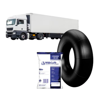 CAMARA DE AR ARO 16" 7.50 R16 VALVULA V3.02.7 PARA CAMINHOES E ONIBUS - VULCANBOR