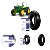 CAMARA DE AR ARO 25" 17.5-25 VALVULA TR1175C PARA TRATOR AGRICOLA - VULCANBOR