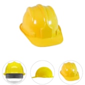 CAPACETE PLASTICO AMARELO COM SELO INMETRO CA 31469 - PLASTCOR