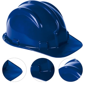 CAPACETE PLÁSTICO PLT AZUL ESCURO CA 31.469 - 700.00465 PLASTCOR