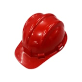 CAPACETE PLÁSTICO VERMELHO COM SELO INMETRO CA 12617 - 501512 PLASTCOR