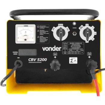 CARREGADOR DE BATERIA COM AUXILIAR DE PARTIDA - CBV5200 VONDER CARREGADOR DE BATERIA COM AUXILIAR DE PARTIDA - CBV5200 VONDER