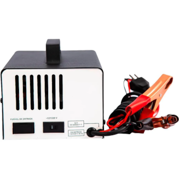 CARREGADOR INTELIGENTE DE BATERIA 06V/12V TENSAO DE SAIDA 06AH COM PAINEL DIGITAL E AUXILIADOR DE PARTIDA 06AH -  F06 FLACH