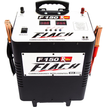 CARREGADOR INTELIGENTE DE BATERIA 60V/24V TENSAO DE SAIDA 60AH COM PAINEL DIGITAL E AUXILIADOR DE PARTIDA 60AH - F LACH