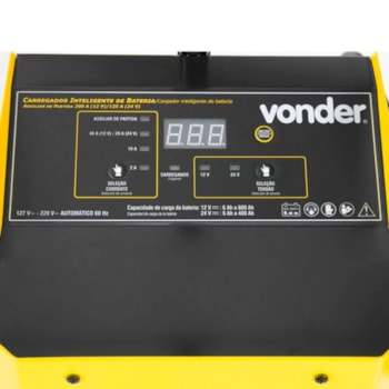 CARREGADOR INTELIGENTE DE BATERIA CIB800 127/22 - 6847800000 VONDER CARREGADOR INTELIGENTE DE BATERIA CIB800 127/22 - 6847800000 VONDER