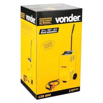 CARREGADOR INTELIGENTE DE BATERIA CIB800 127/22 - 6847800000 VONDER CARREGADOR INTELIGENTE DE BATERIA CIB800 127/22 - 6847800000 VONDER