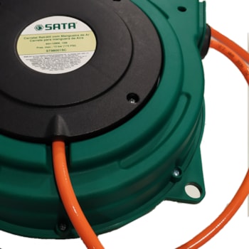 CARRETEL RETRÁTIL COM MANGUEIRA 10M - ST98001SC SATA CARRETEL RETRÁTIL COM MANGUEIRA 10M - ST98001SC SATA
