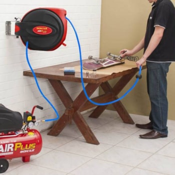 CARRETEL RETRATIL COM MANGUEIRA DE AR 30 METROS - SCHULZ CARRETEL RETRATIL COM MANGUEIRA DE AR 30 METROS - SCHULZ