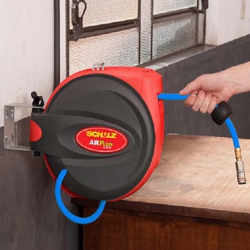 CARRETEL RETRATIL COM MANGUEIRA DE AR 30 METROS - SCHULZ CARRETEL RETRATIL COM MANGUEIRA DE AR 30 METROS - SCHULZ