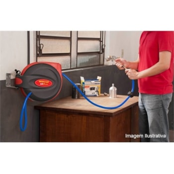 CARRETEL RETRATIL COM MANGUEIRA DE AR 30 METROS - SCHULZ CARRETEL RETRATIL COM MANGUEIRA DE AR 30 METROS - SCHULZ