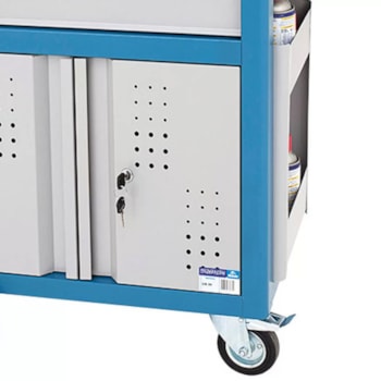 CARRINHO FECHADO COM 2 GAVETAS PORTA INFERIOR - CR-39 MARCON CARRINHO FECHADO COM 2 GAVETAS PORTA INFERIOR - CR-39 MARCON