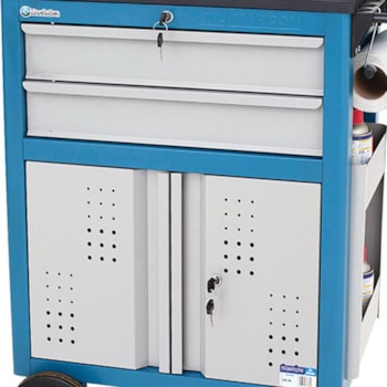 CARRINHO FECHADO COM 2 GAVETAS PORTA INFERIOR - CR-39 MARCON CARRINHO FECHADO COM 2 GAVETAS PORTA INFERIOR - CR-39 MARCON