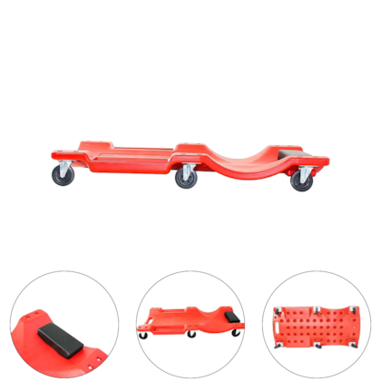 CARRO ESTEIRA PARA MECANICO COM ENCOSTO CAPACIDADE DE 110KG - 700534 ROTTA