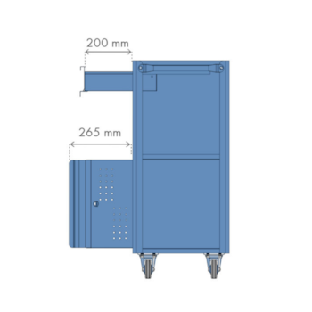 CARRO OFICINA ABERTO C/ 1 GAVETA MÉDIA E PORTAS INFERIOR - NC-9 MARCON CARRO OFICINA ABERTO C/ 1 GAVETA MÉDIA E PORTAS INFERIOR - NC-9 MARCON