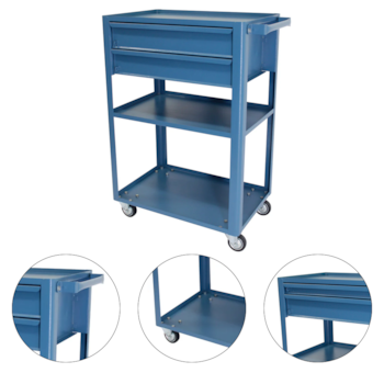 CARRO OFICINA ABERTO COM 2 GAVETAS MEDIAS COMPACTO - NOCRAM / MARCON