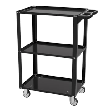 CARRO P/ FERRAMENTAS PRETO ABERTO C/ 3 BANDEJAS DESMONTAVEL - 44950951 TRAMONTINA PRO CARRO P/ FERRAMENTAS PRETO ABERTO C/ 3 BANDEJAS DESMONTAVEL - 44950951 TRAMONTINA PRO