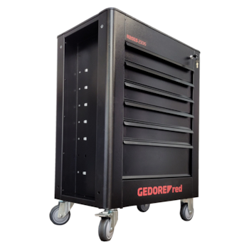 CARRO PARA FERRAMENTAS 6 GAVETAS ESSENCIAL BLACK EDITION R20152106 - GEDORE RED