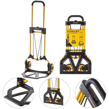 CARRO PARA TRANSPORTE COMPACTO E DOBRÁVEL FT580 70KG - STANLEY CARRO PARA TRANSPORTE COMPACTO E DOBRÁVEL FT580 70KG - STANLEY