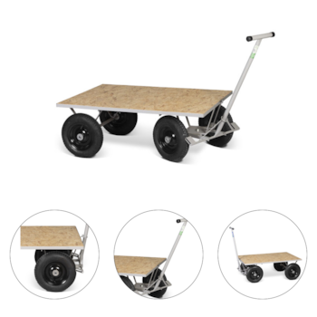 CARRO PLATAFORMA DE MADEIRA 600KG - MARCON
