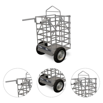 CARRO PORTA BLOCOS CAPACIDADE 200KG PB200 - CSM