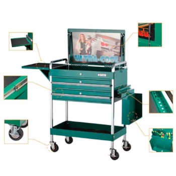 CARRO TIPO GABINETE COM 2 GAVETAS  - ST95118SC SATA CARRO TIPO GABINETE COM 2 GAVETAS  - ST95118SC SATA