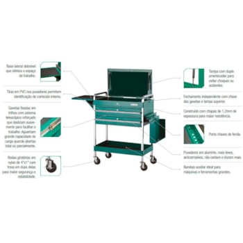 CARRO TIPO GABINETE COM 2 GAVETAS  - ST95118SC SATA CARRO TIPO GABINETE COM 2 GAVETAS  - ST95118SC SATA